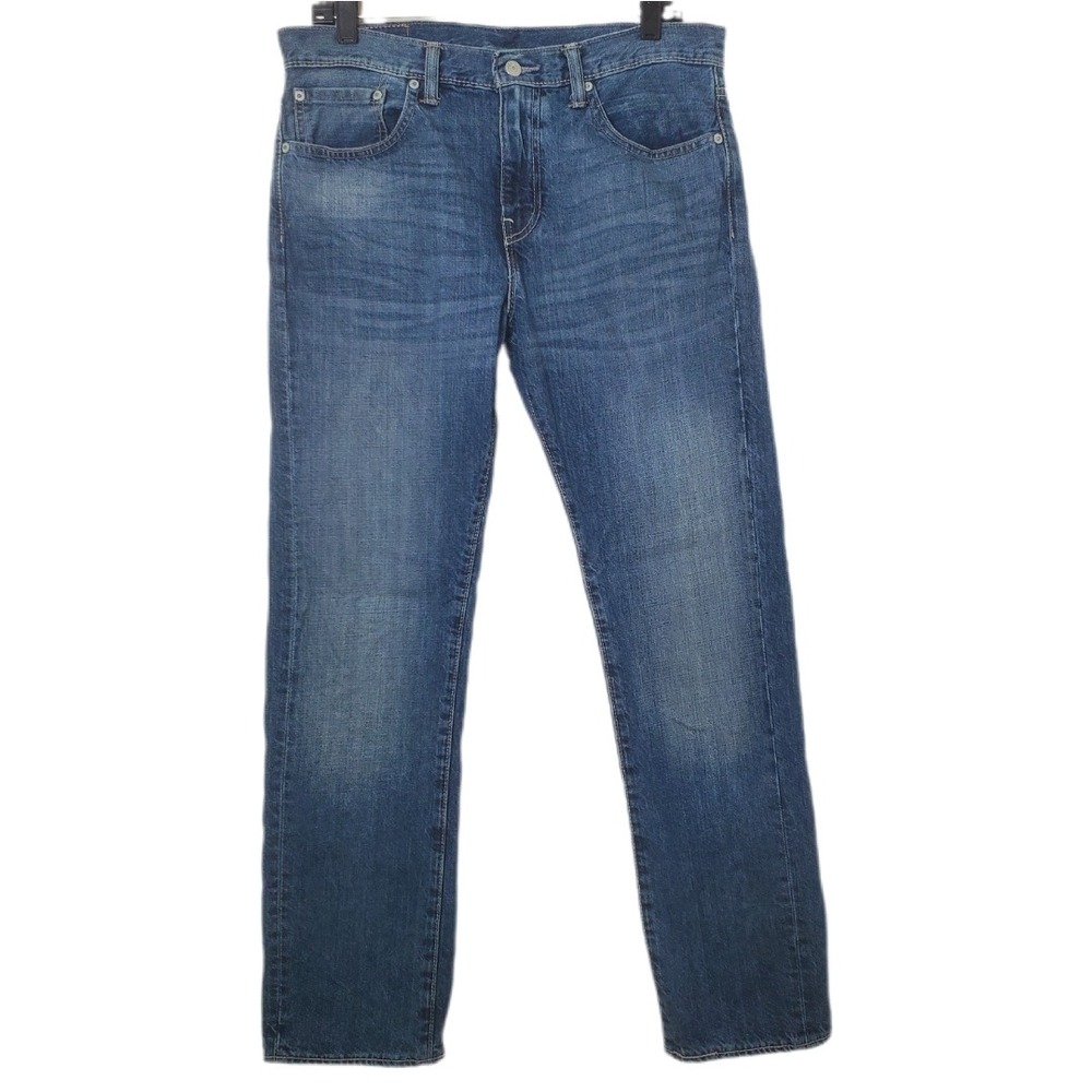 Levi's 513 Slim Straight Blue Jeans Men's 33x30 100% Cotton Denim